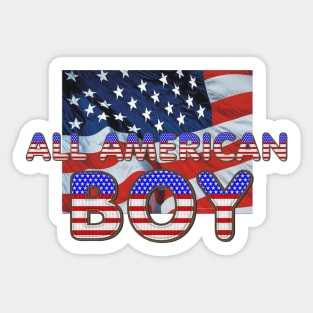 All American Boy Sticker